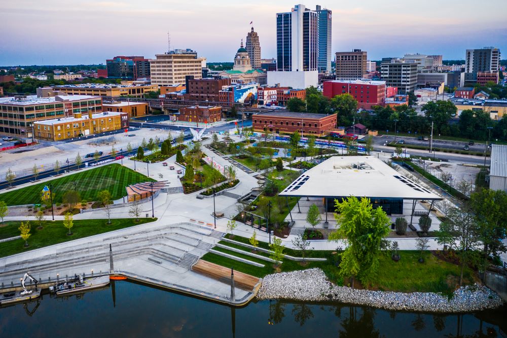 How Indianapolis And Fort Wayne Are Ramping Up For Meetings And Events   Promenade Park And Fort Wayne Credit Mollie Shutt 